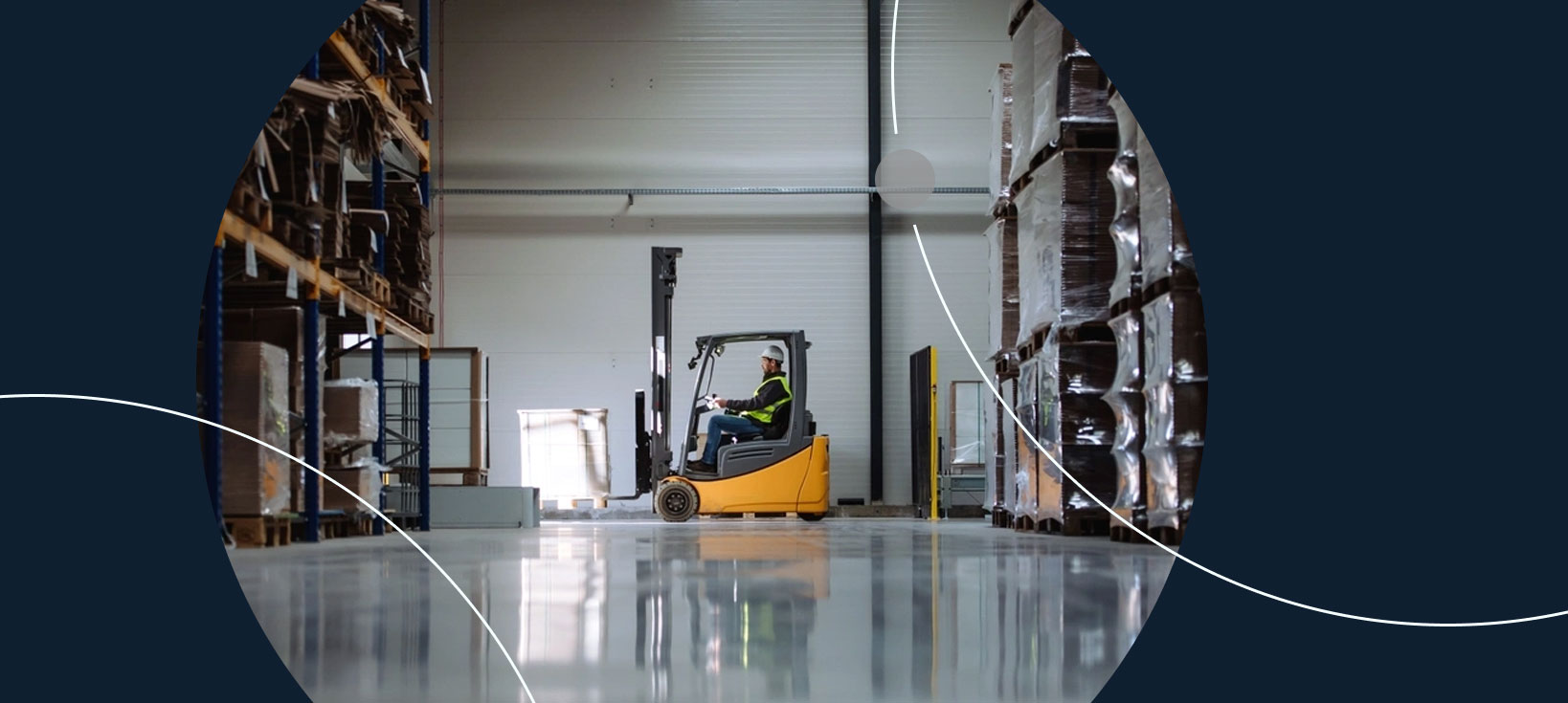 Forklift Operator in Warehouse